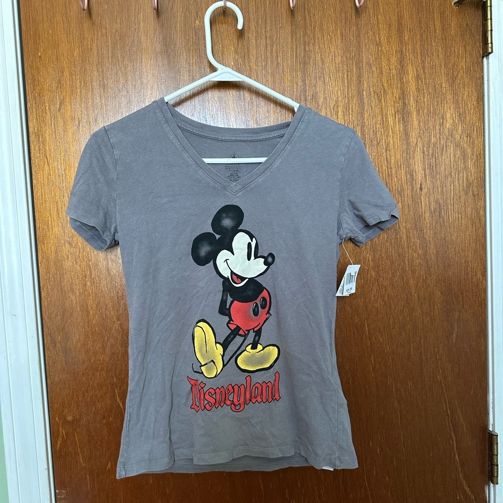 Mickey Mouse Shirt Size S Womens Disney Parks T-shirt Gray Small. NWT